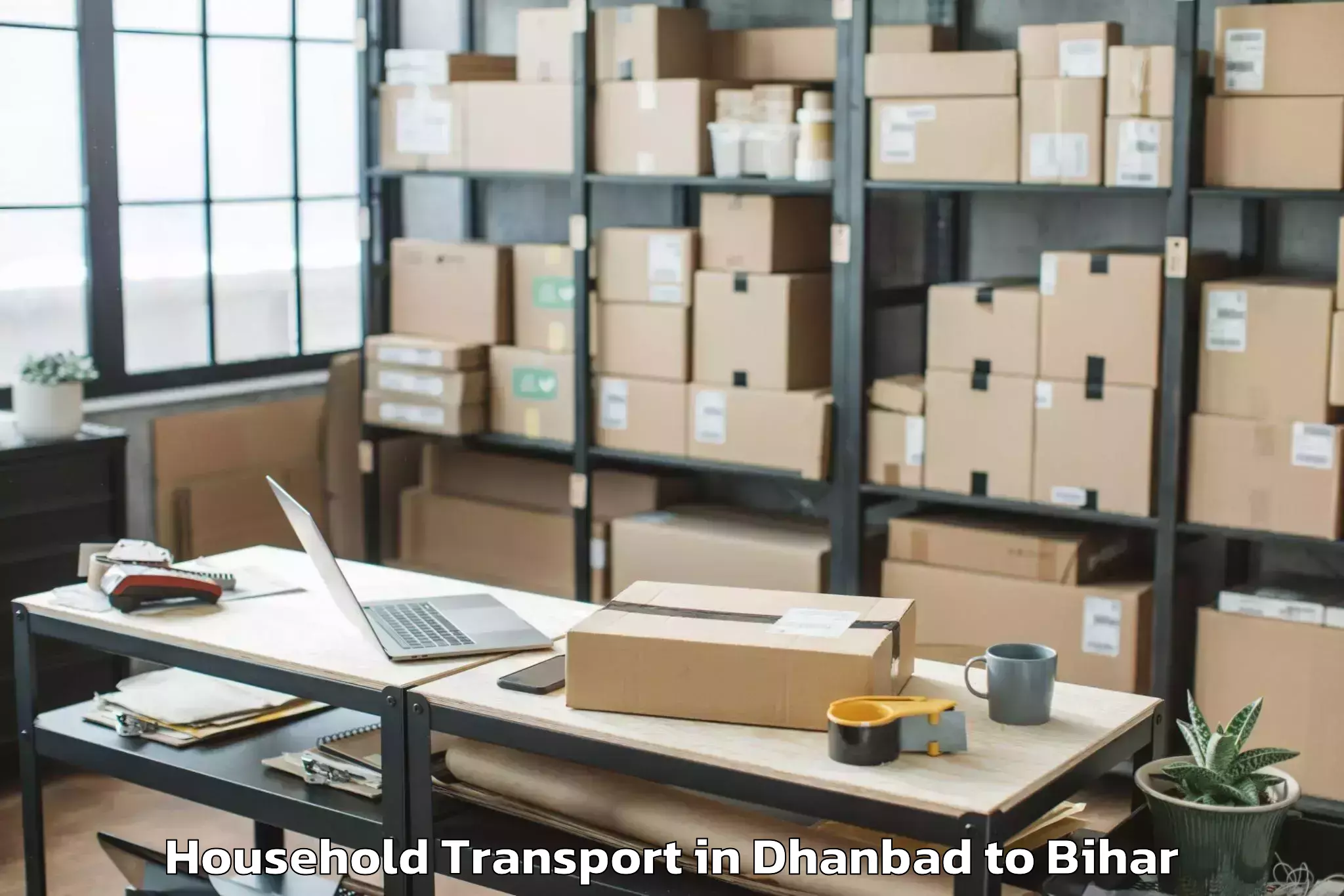 Reliable Dhanbad to Lakri Nabiganj Household Transport